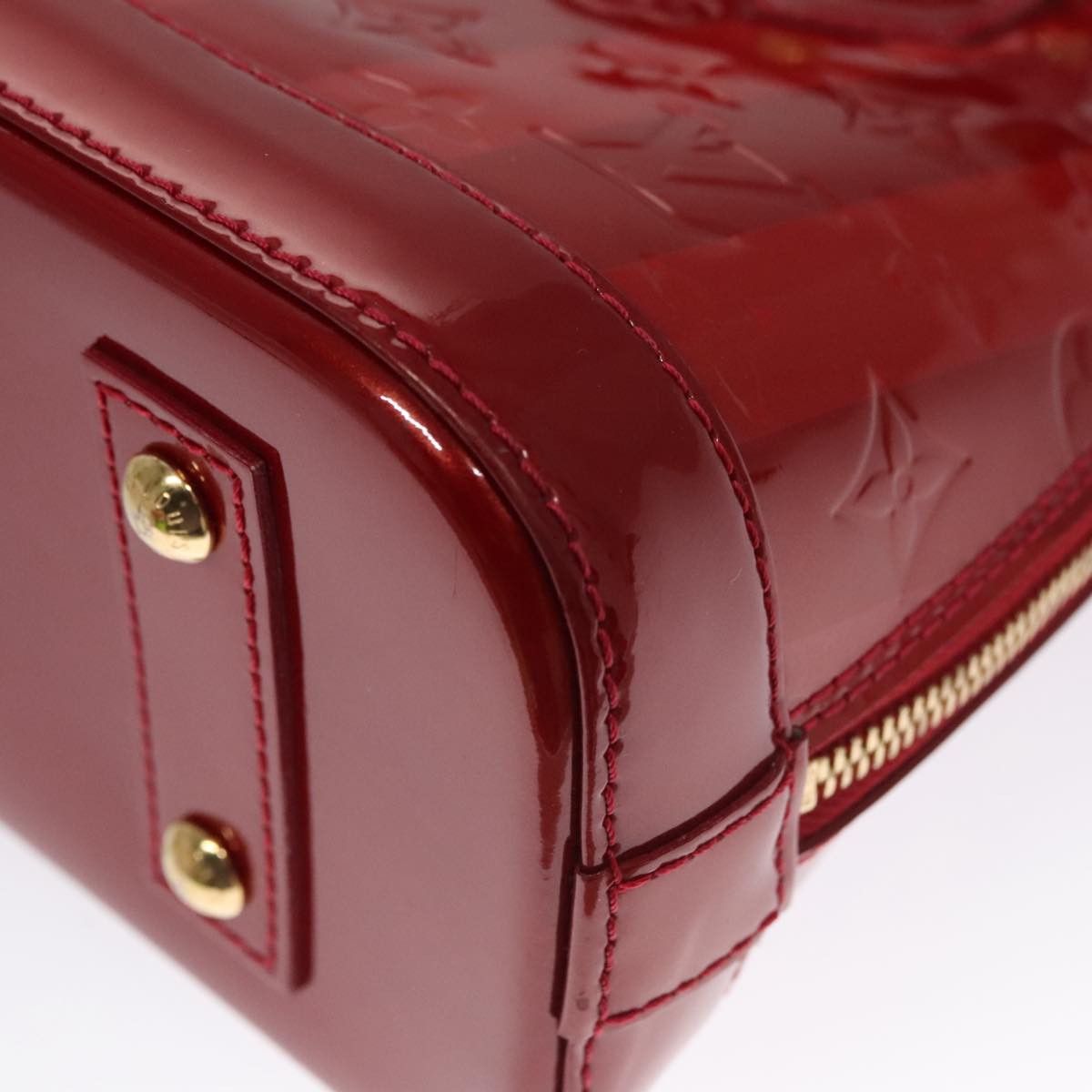Louis Vuitton Alma Red Patent Leather Handbag (Pre-Owned) Size ONE SIZE - 7 Thumbnail