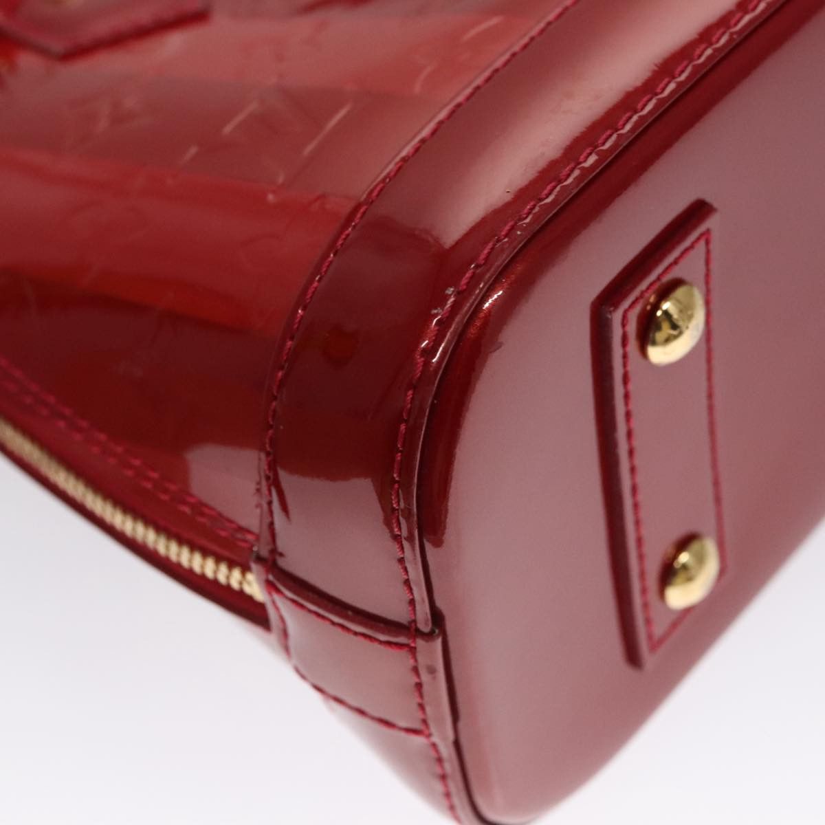 Louis Vuitton Alma Red Patent Leather Handbag (Pre-Owned) Size ONE SIZE - 8 Thumbnail