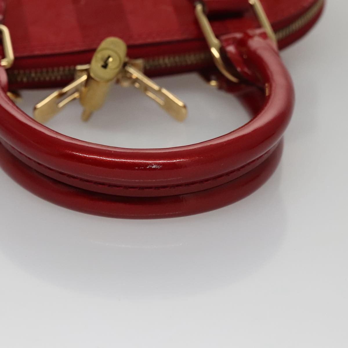 Louis Vuitton Alma Red Patent Leather Handbag (Pre-Owned) Size ONE SIZE - 10 Thumbnail