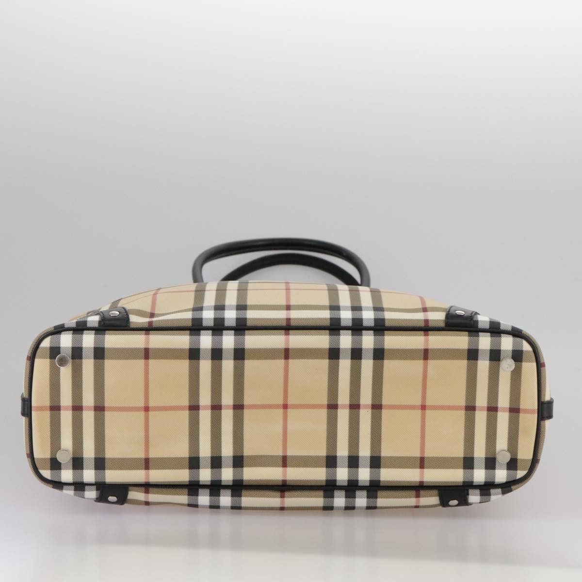 Burberry Nova Check Beige Canvas Tote Bag (Pre-Owned) Size ONE SIZE - 5 Thumbnail