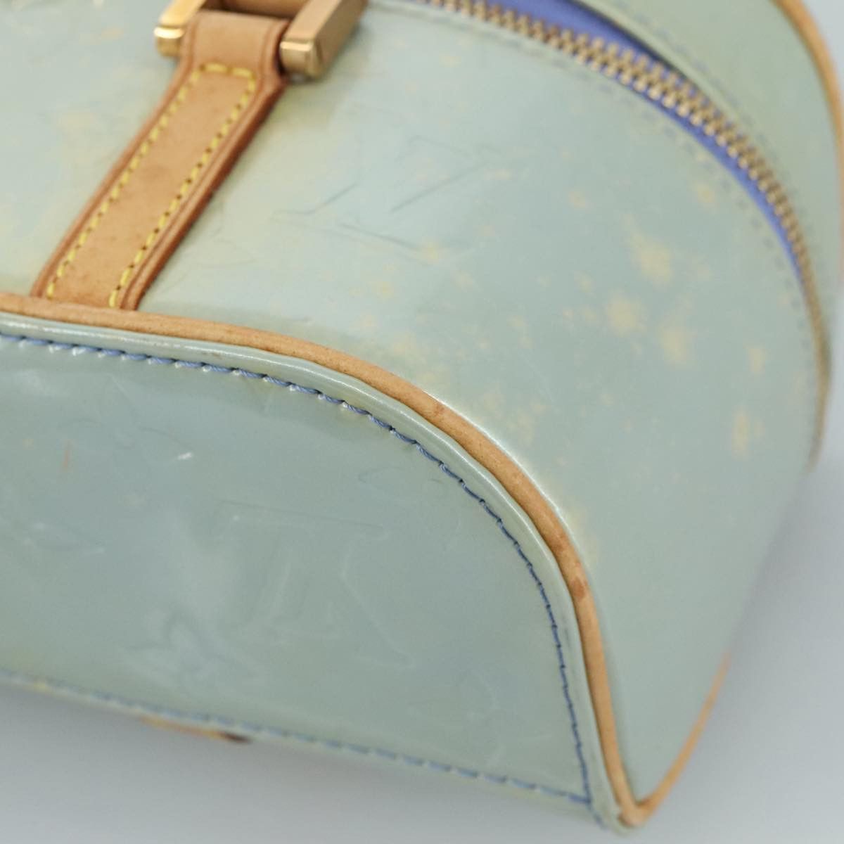 Louis Vuitton Sullivan Blue Patent Leather Handbag (Pre-Owned) Size ONE SIZE - 15 Thumbnail