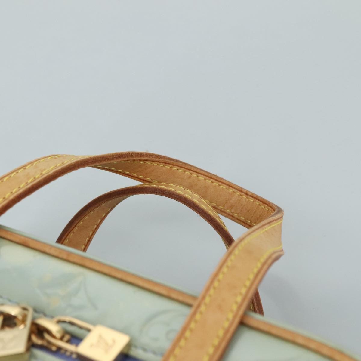 Louis Vuitton Sullivan Blue Patent Leather Handbag (Pre-Owned) Size ONE SIZE - 13 Thumbnail