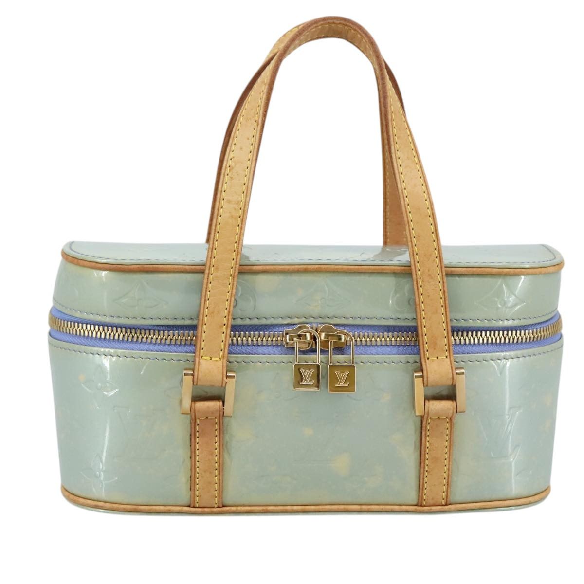 Louis Vuitton Sullivan Blue Patent Leather Handbag (Pre-Owned) Size ONE SIZE - 14 Thumbnail