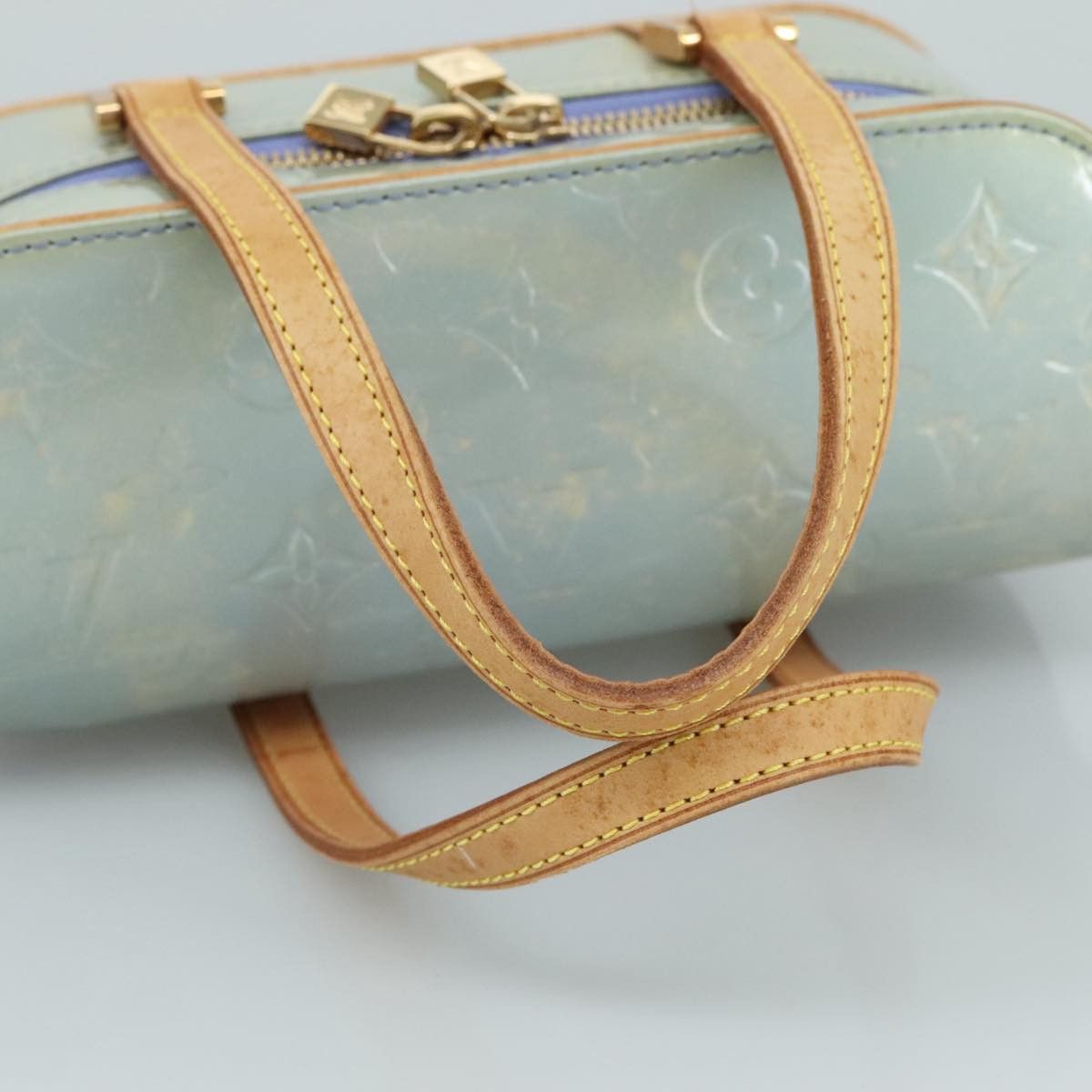 Louis Vuitton Sullivan Blue Patent Leather Handbag (Pre-Owned) Size ONE SIZE - 5 Thumbnail