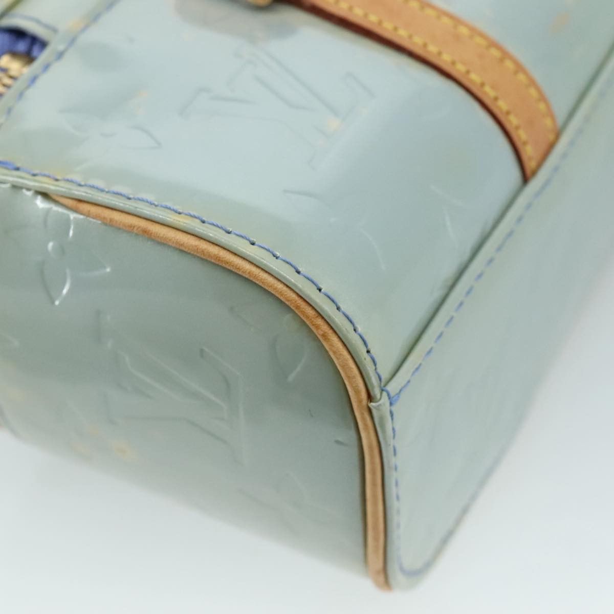 Louis Vuitton Sullivan Blue Patent Leather Handbag (Pre-Owned) Size ONE SIZE - 18 Thumbnail
