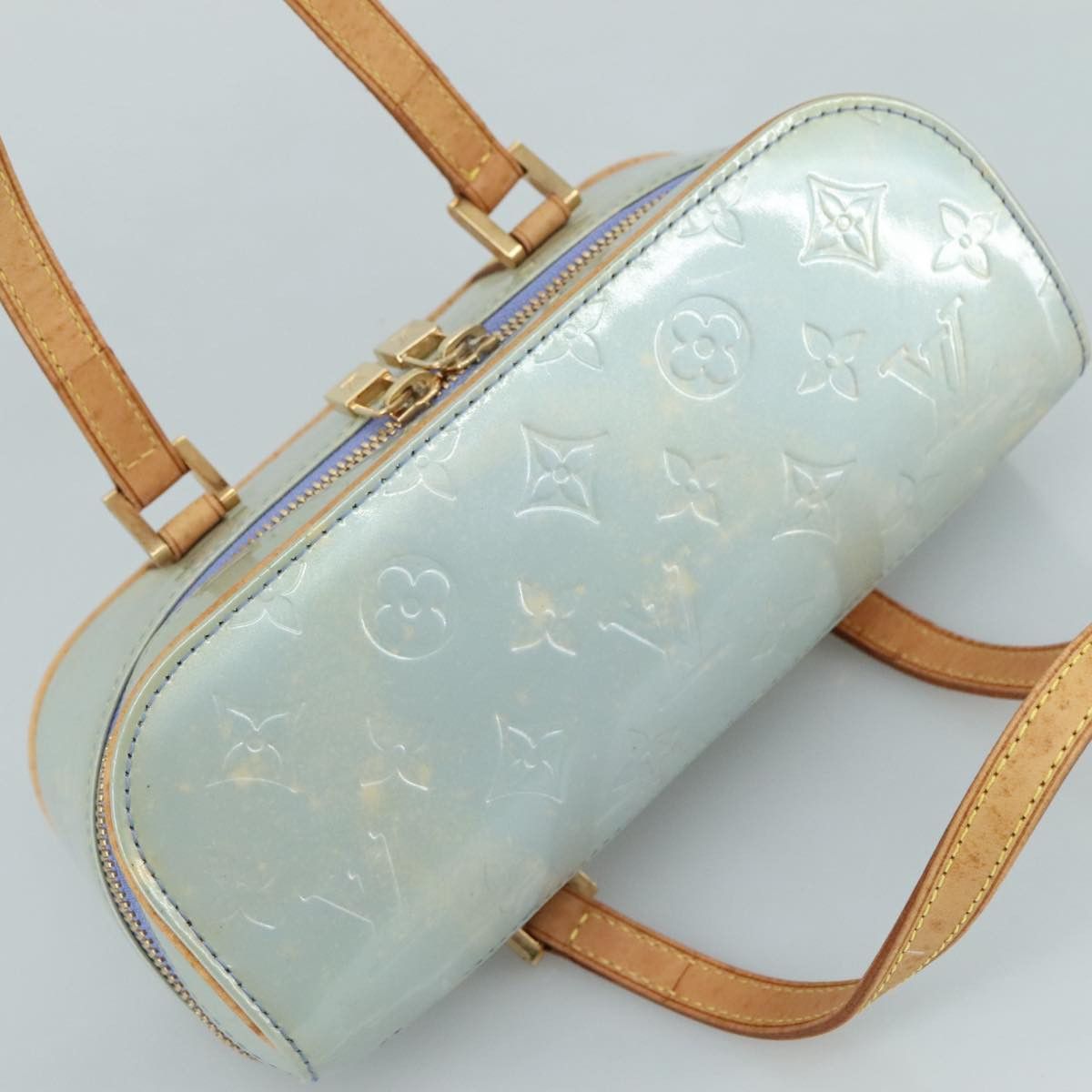 Louis Vuitton Sullivan Blue Patent Leather Handbag (Pre-Owned) Size ONE SIZE - 12 Thumbnail