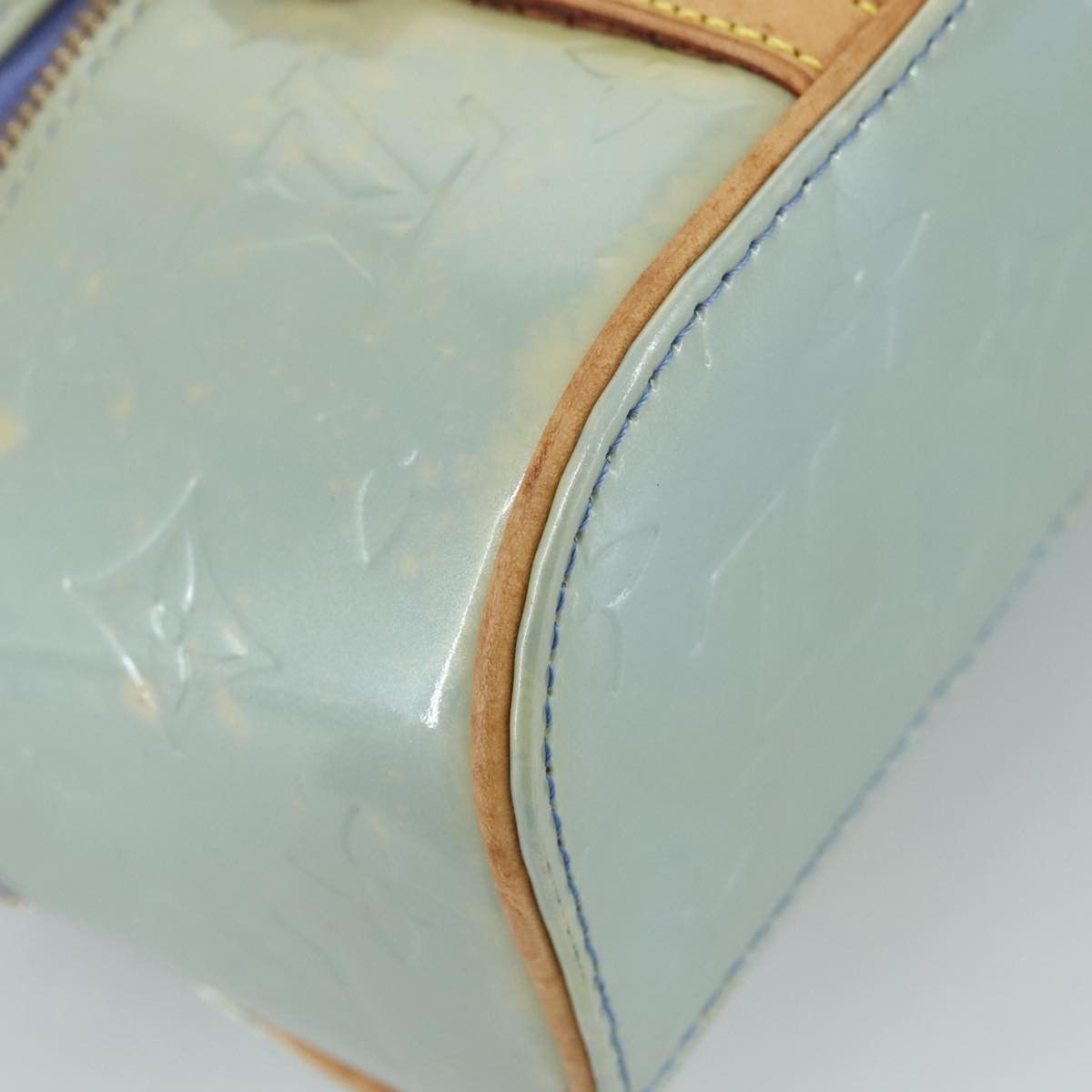 Louis Vuitton Sullivan Blue Patent Leather Handbag (Pre-Owned) Size ONE SIZE - 16 Thumbnail