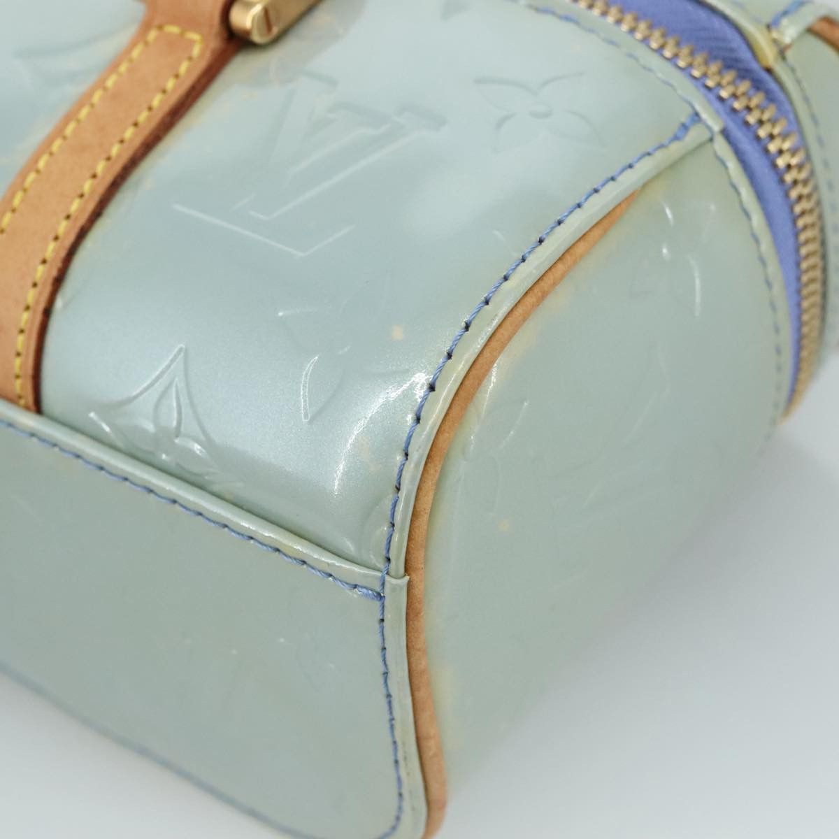 Louis Vuitton Sullivan Blue Patent Leather Handbag (Pre-Owned) Size ONE SIZE - 17 Thumbnail