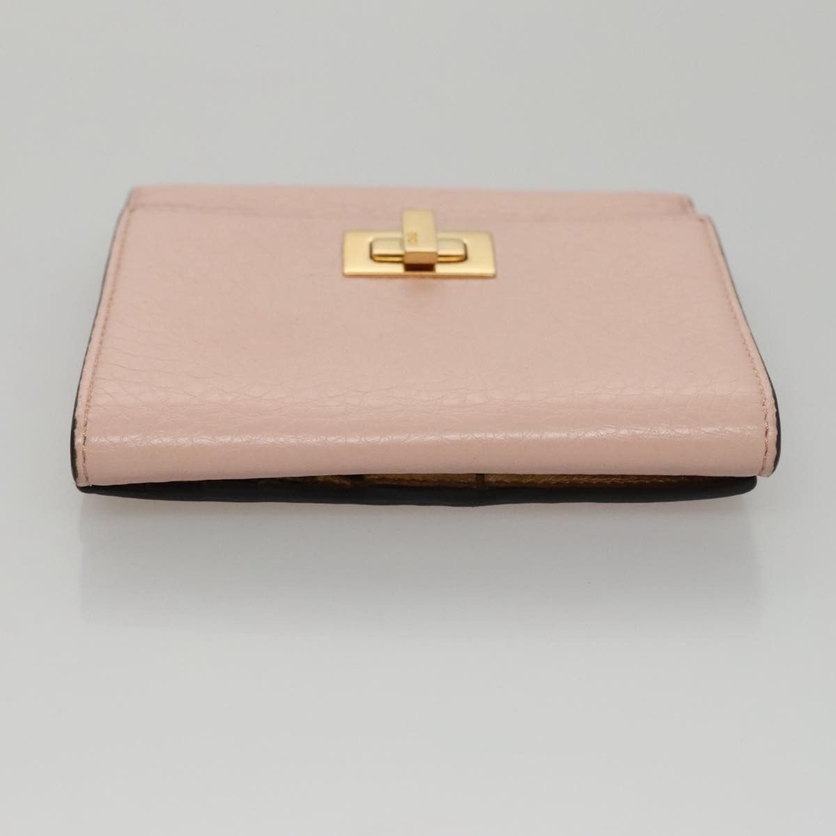 Fendi Peekaboo Pink Leather Wallet (Pre-Owned) Size ONE SIZE - 16 Thumbnail