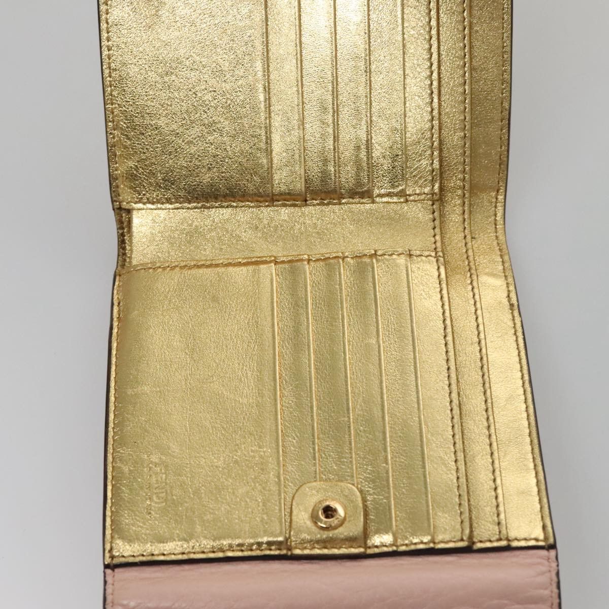 Fendi Peekaboo Pink Leather Wallet (Pre-Owned) Size ONE SIZE - 11 Thumbnail