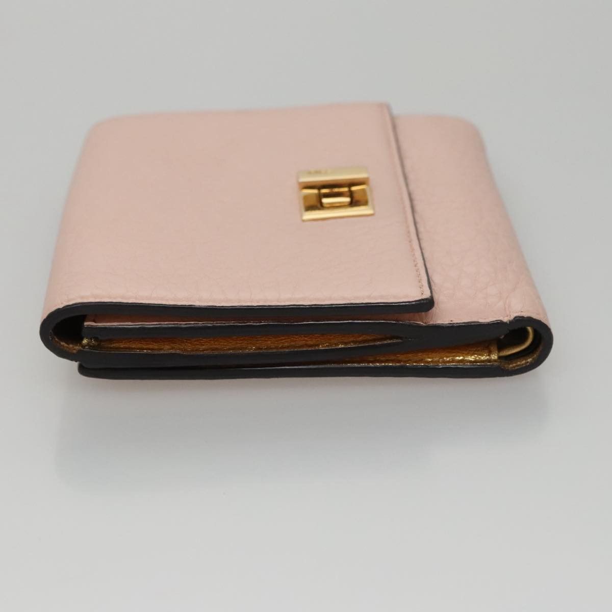 Fendi Peekaboo Pink Leather Wallet (Pre-Owned) Size ONE SIZE - 4 Thumbnail