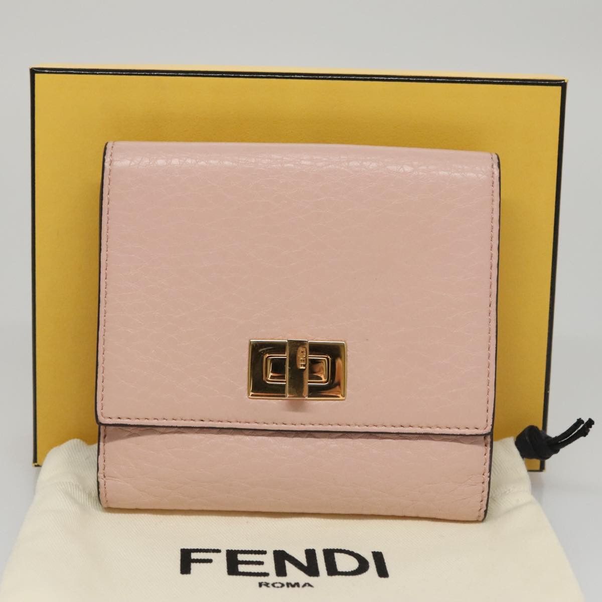 Fendi Peekaboo Pink Leather Wallet (Pre-Owned) Size ONE SIZE - 15 Thumbnail