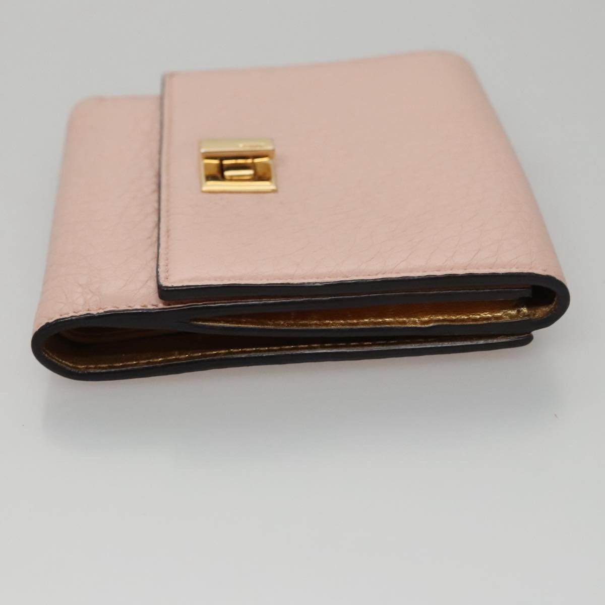 Fendi Peekaboo Pink Leather Wallet (Pre-Owned) Size ONE SIZE - 3 Thumbnail