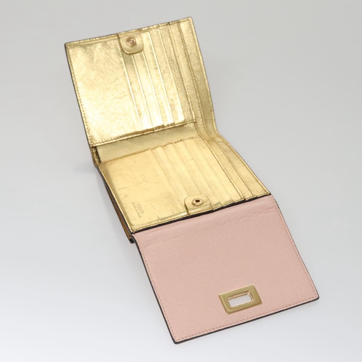 Fendi Peekaboo Pink Leather Wallet (Pre-Owned) Size ONE SIZE - 10 Thumbnail