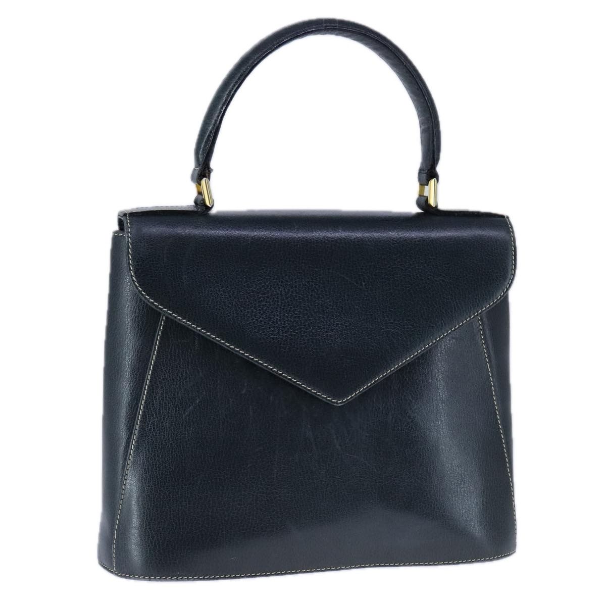 Salvatore Ferragamo Navy Leather Handbag (Pre-Owned) Size ONE SIZE - 15 Thumbnail