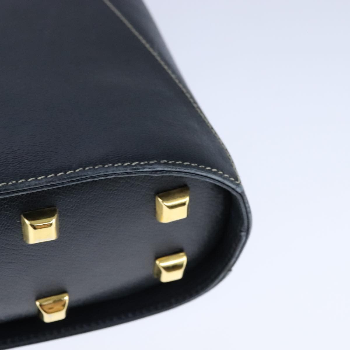 Salvatore Ferragamo Navy Leather Handbag (Pre-Owned) Size ONE SIZE - 10 Thumbnail