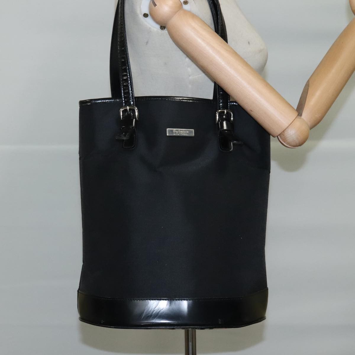 Burberry Nova Check Black Leather Tote Bag (Pre-Owned) Size ONE SIZE - 9 Thumbnail