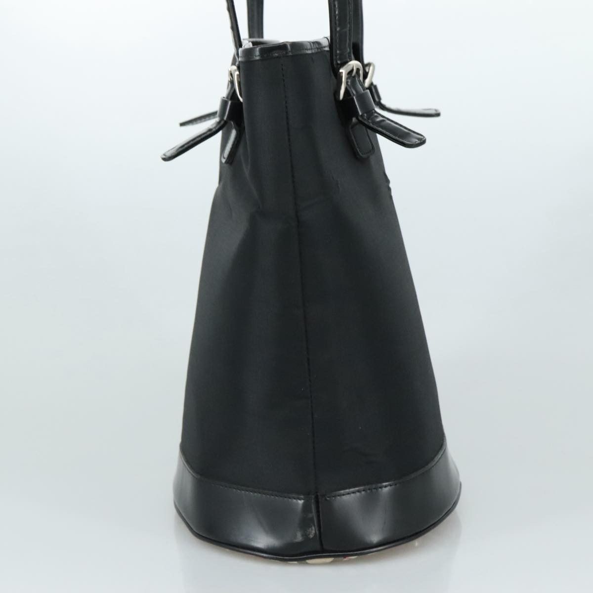 Burberry Nova Check Black Leather Tote Bag (Pre-Owned) Size ONE SIZE - 3 Thumbnail