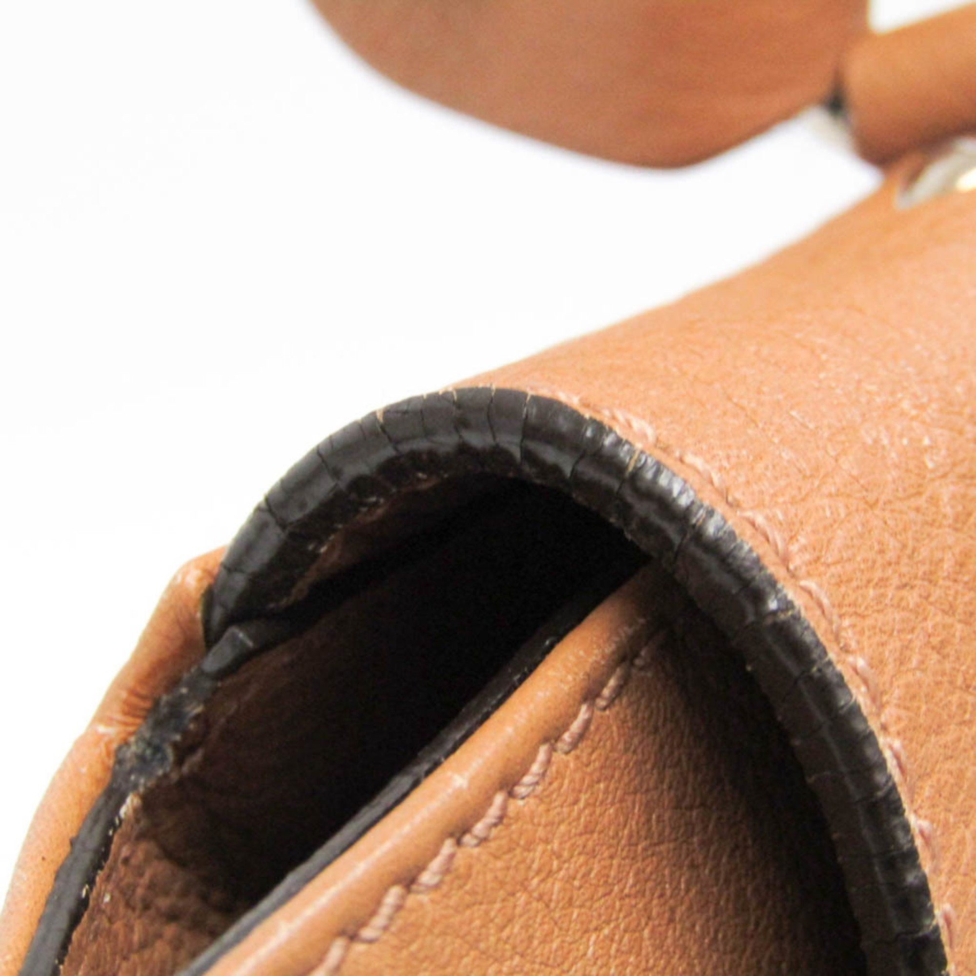 Salvatore Ferragamo Sofia Brown Leather Handbag (Pre-Owned) Size ONE SIZE - 4 Thumbnail