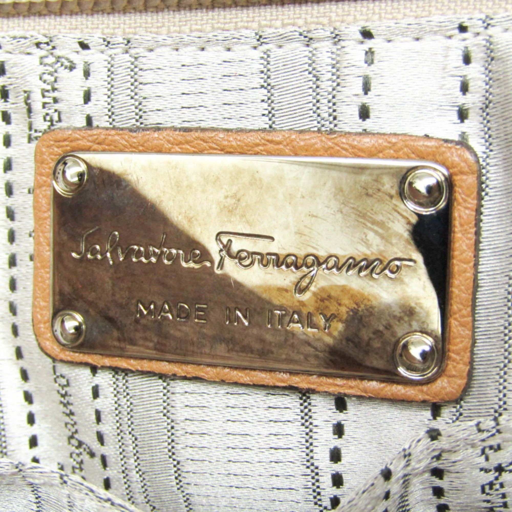 Salvatore Ferragamo Sofia Brown Leather Handbag (Pre-Owned) Size ONE SIZE - 12 Thumbnail