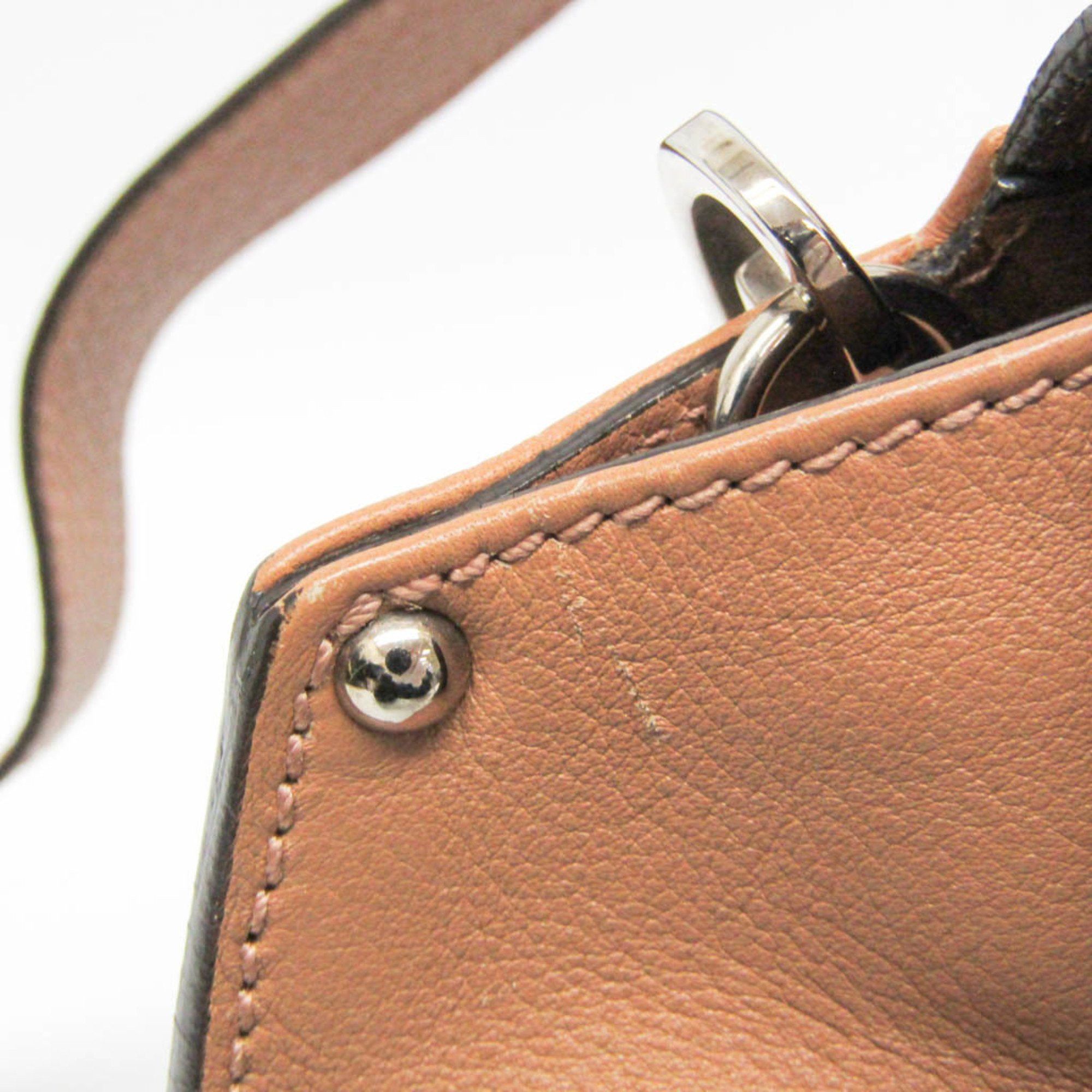 Salvatore Ferragamo Sofia Brown Leather Handbag (Pre-Owned) Size ONE SIZE - 7 Thumbnail