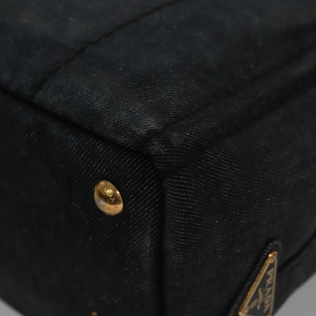 Prada Canapa Black Denim - Jeans Tote Bag (Pre-Owned) Size ONE SIZE - 20 Thumbnail