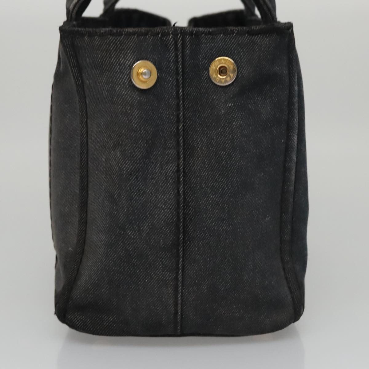 Prada Canapa Black Denim - Jeans Tote Bag (Pre-Owned) Size ONE SIZE - 4 Thumbnail
