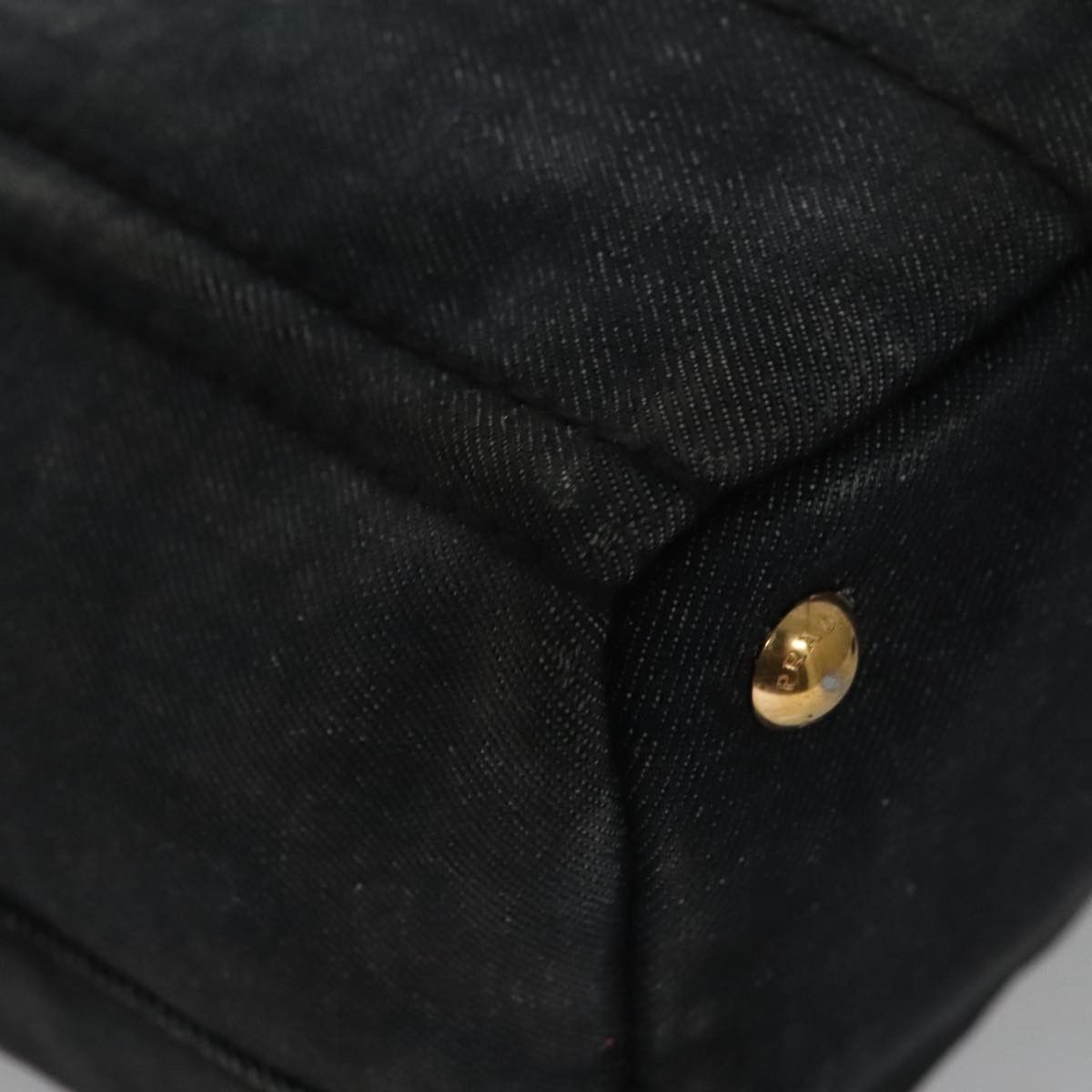 Prada Canapa Black Denim - Jeans Tote Bag (Pre-Owned) Size ONE SIZE - 19 Thumbnail