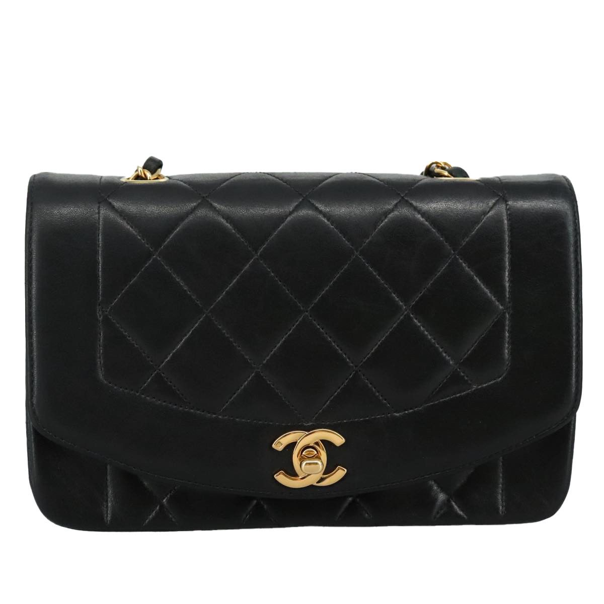 Chanel Diana Black Leather Shoulder Bag (Pre-Owned) Size ONE SIZE - 15 Thumbnail
