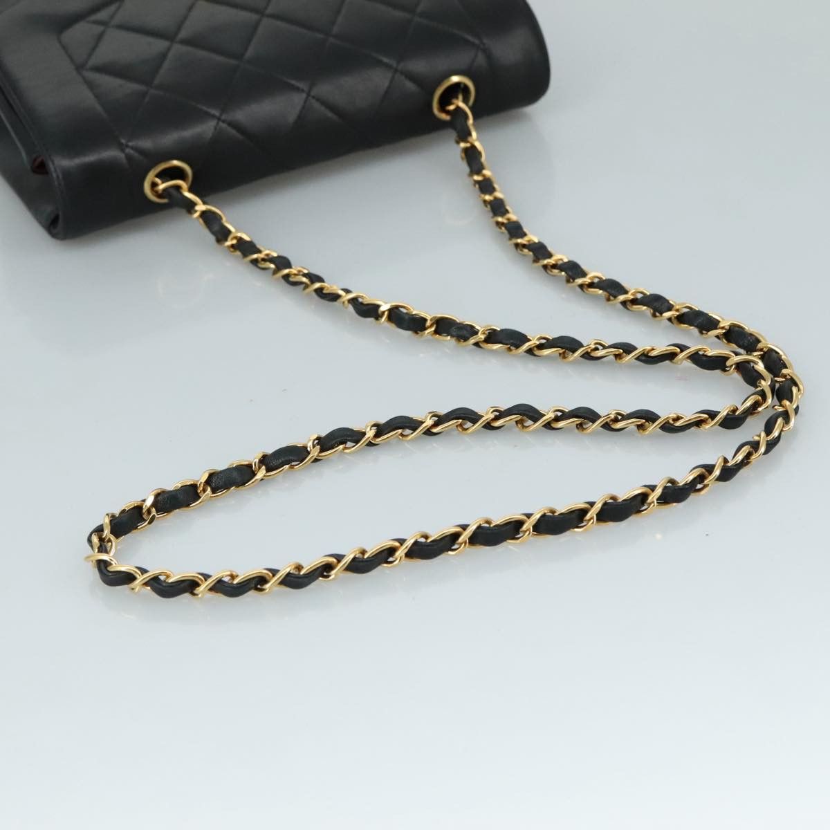 Chanel Diana Black Leather Shoulder Bag (Pre-Owned) Size ONE SIZE - 3 Thumbnail