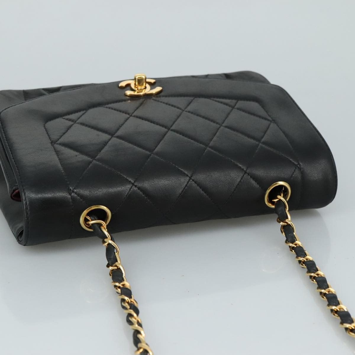 Chanel Diana Black Leather Shoulder Bag (Pre-Owned) Size ONE SIZE - 13 Thumbnail