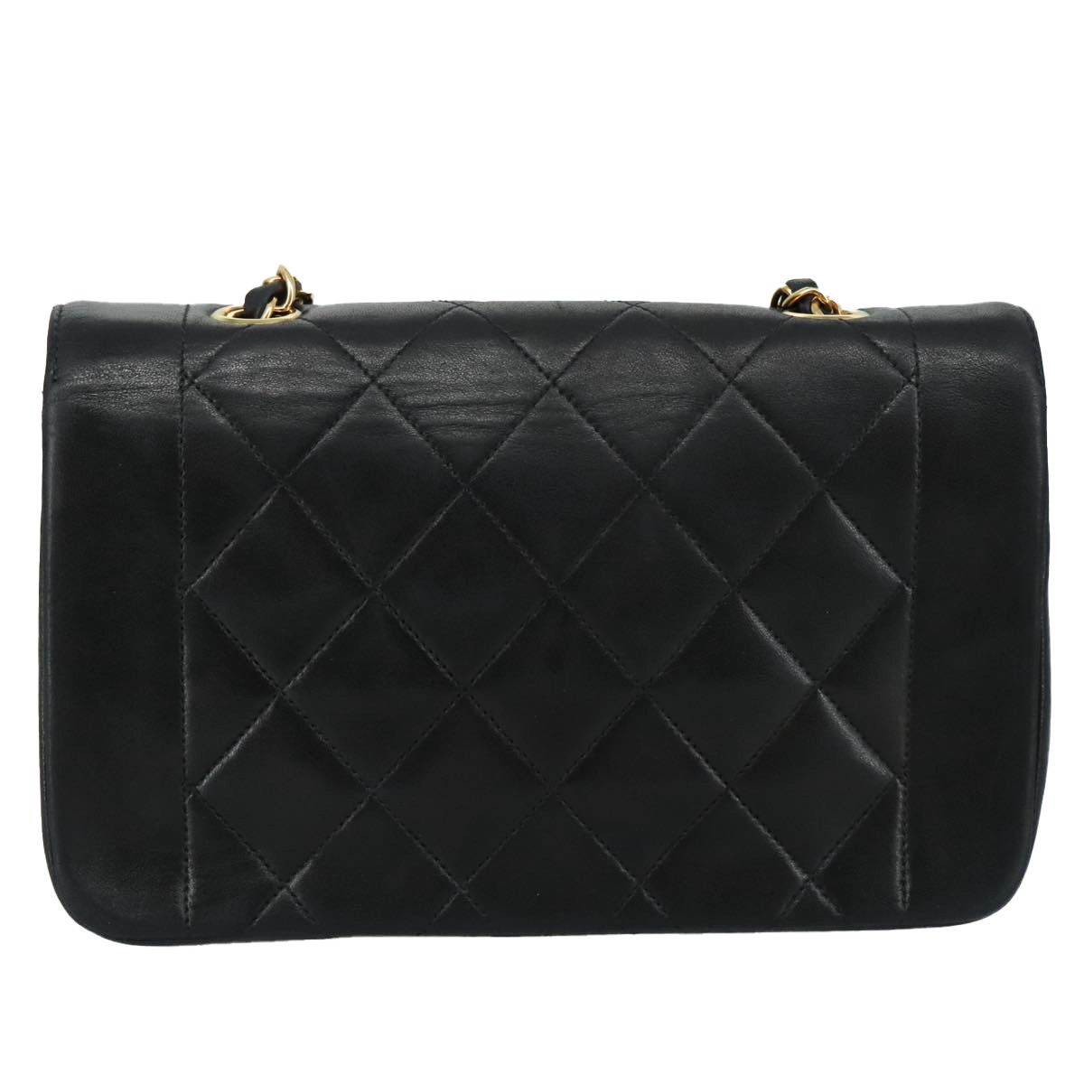 Chanel Diana Black Leather Shoulder Bag (Pre-Owned) Size ONE SIZE - 2 Thumbnail