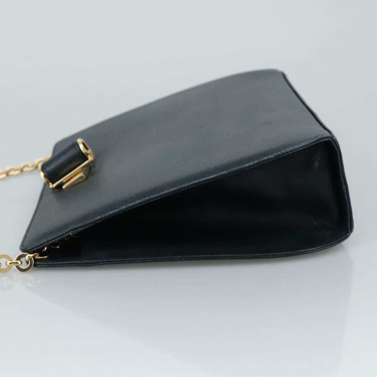 Salvatore Ferragamo - Navy Leather Shoulder Bag (Pre-Owned) Size ONE SIZE - 4 Thumbnail