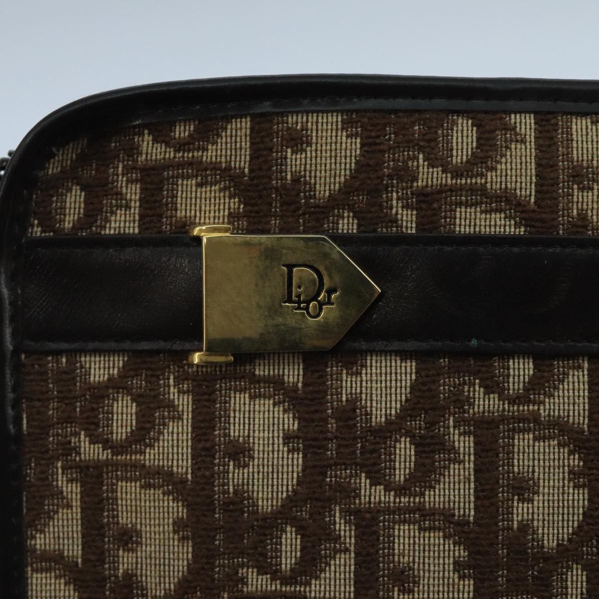 Dior Trotter Beige Canvas Shoulder Bag (Pre-Owned) Size ONE SIZE - 7 Thumbnail