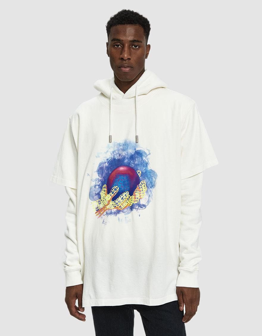 Off white world hand hoodie new arrivals