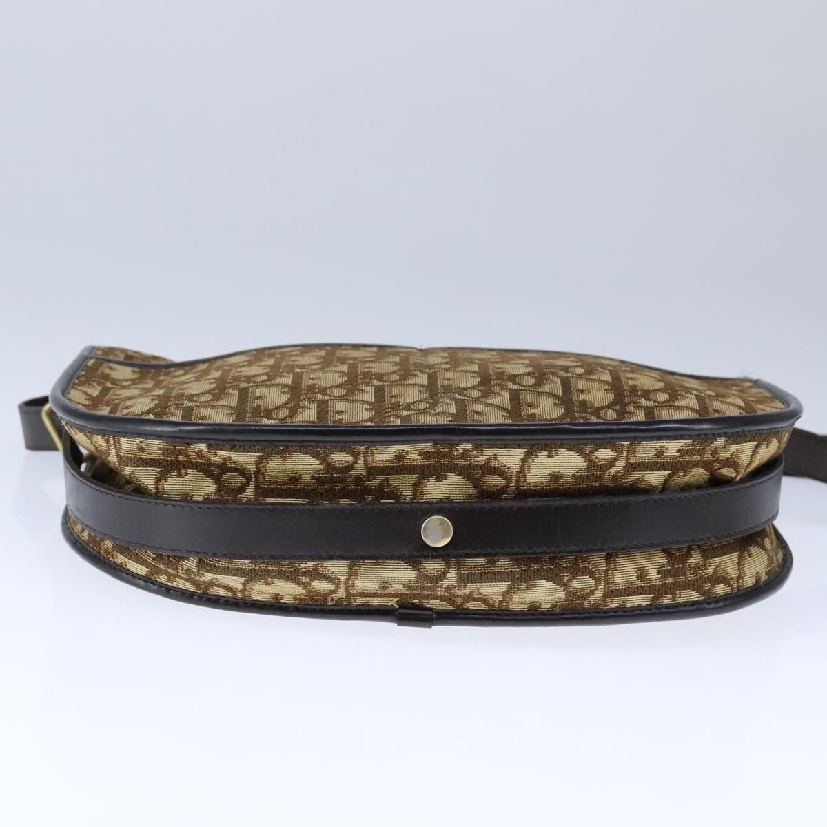 Dior Trotter Brown Canvas Shoulder Bag (Pre-Owned) Size ONE SIZE - 6 Thumbnail