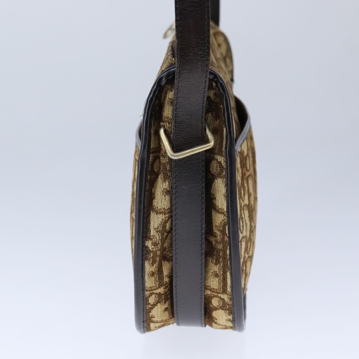 Dior Trotter Brown Canvas Shoulder Bag (Pre-Owned) Size ONE SIZE - 4 Thumbnail
