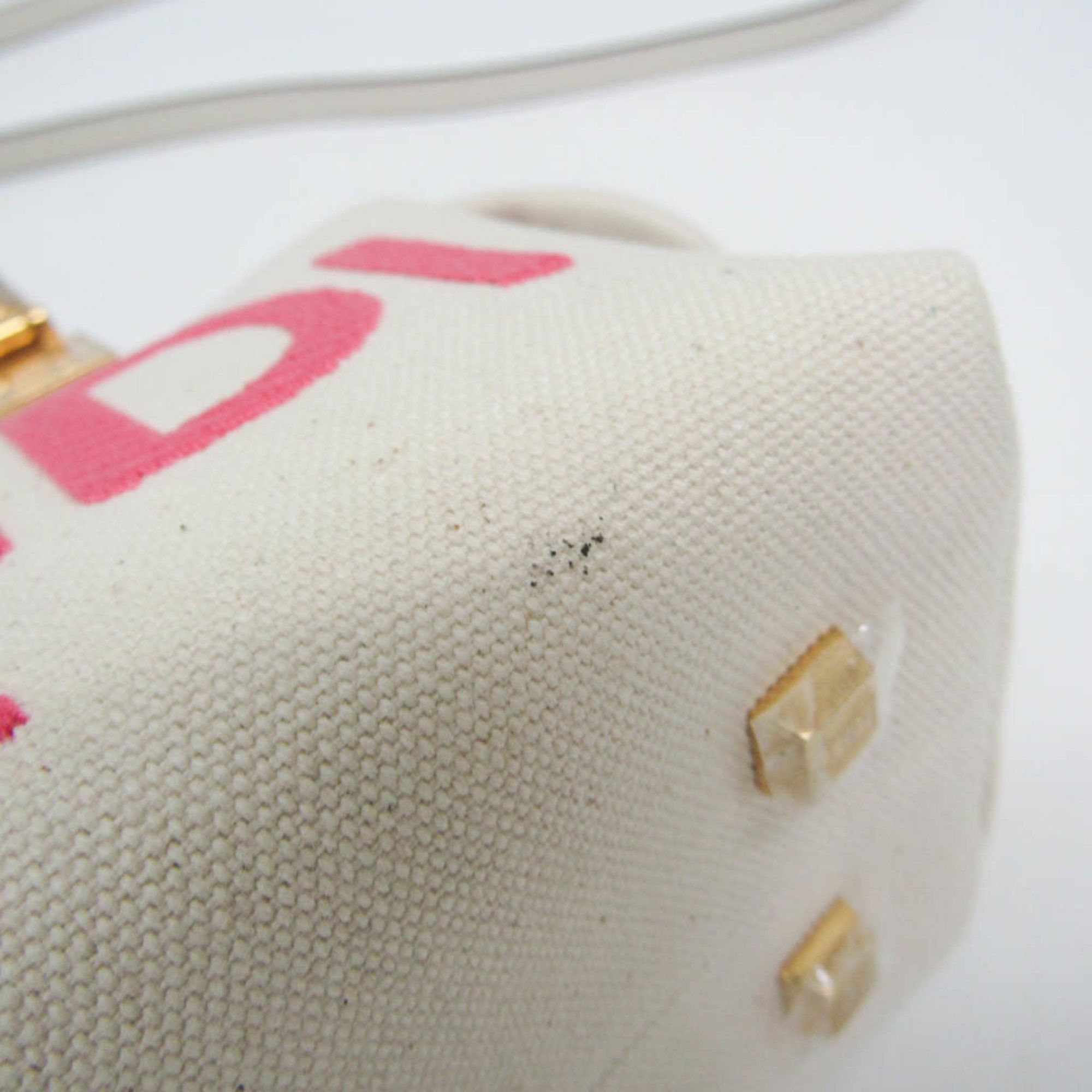 Fendi By The Way Beige Canvas Handbag (Pre-Owned) Size ONE SIZE - 4 Thumbnail