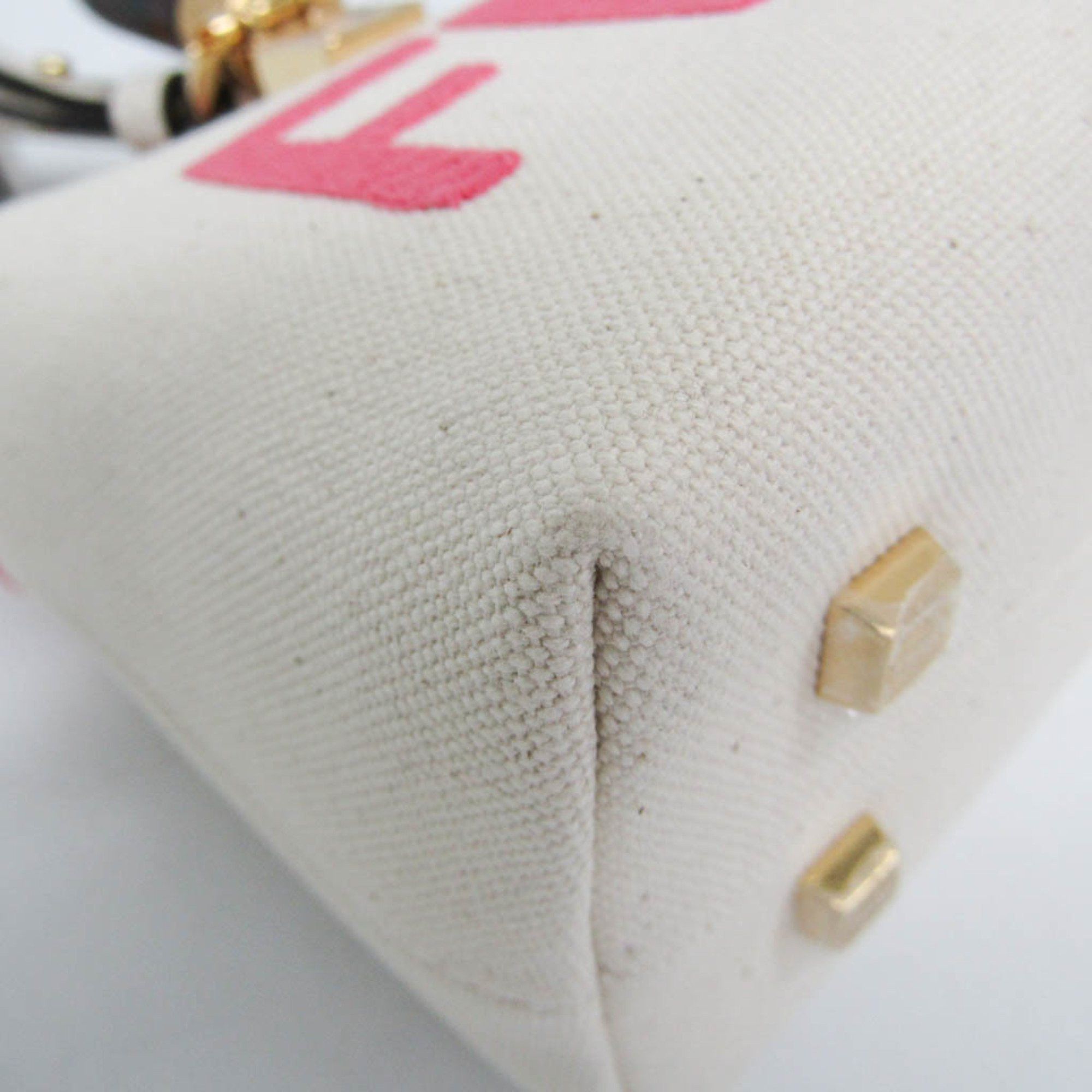 Fendi By The Way Beige Canvas Handbag (Pre-Owned) Size ONE SIZE - 3 Thumbnail