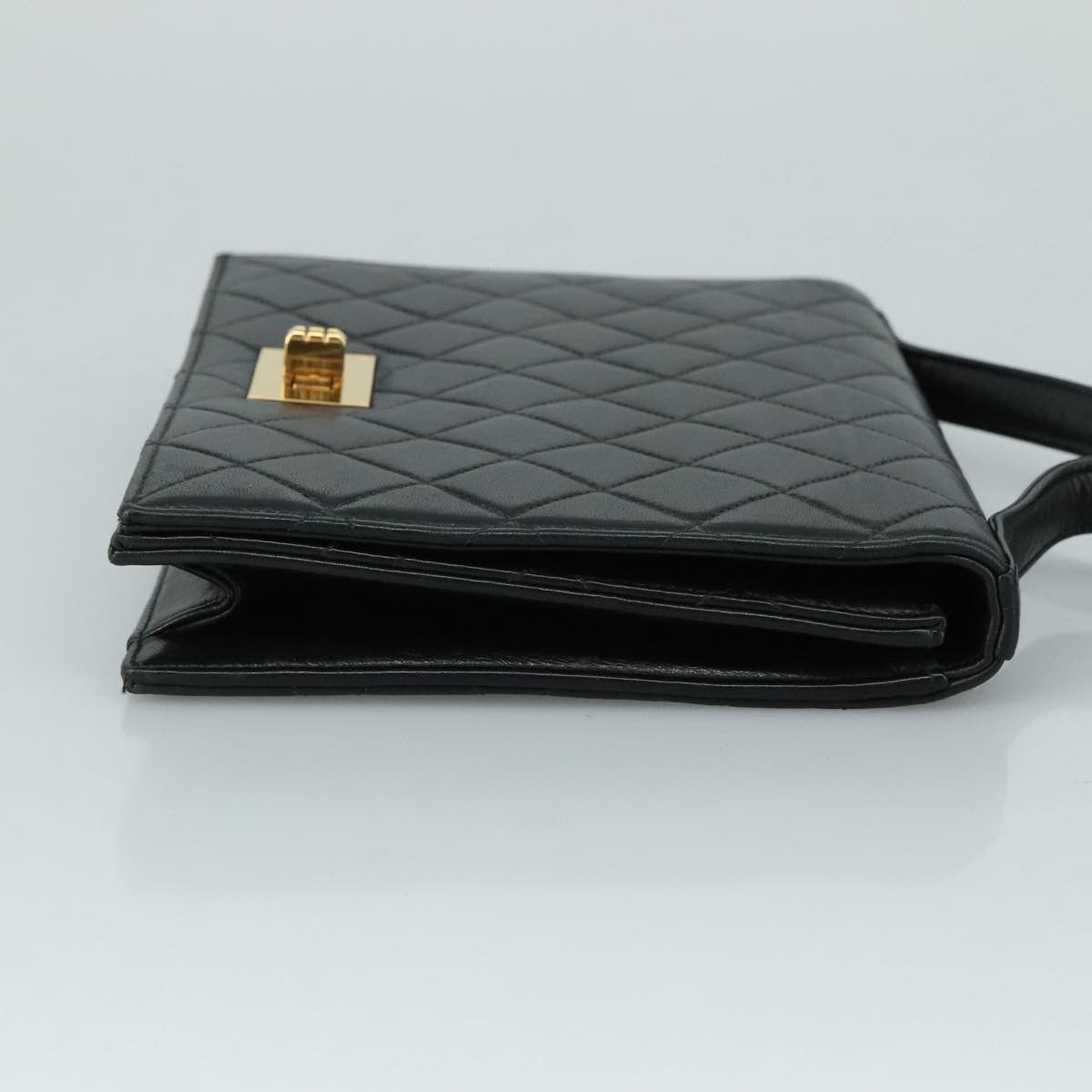 Chanel 2,55 Black Leather Shoulder Bag (Pre-Owned) Size ONE SIZE - 3 Thumbnail