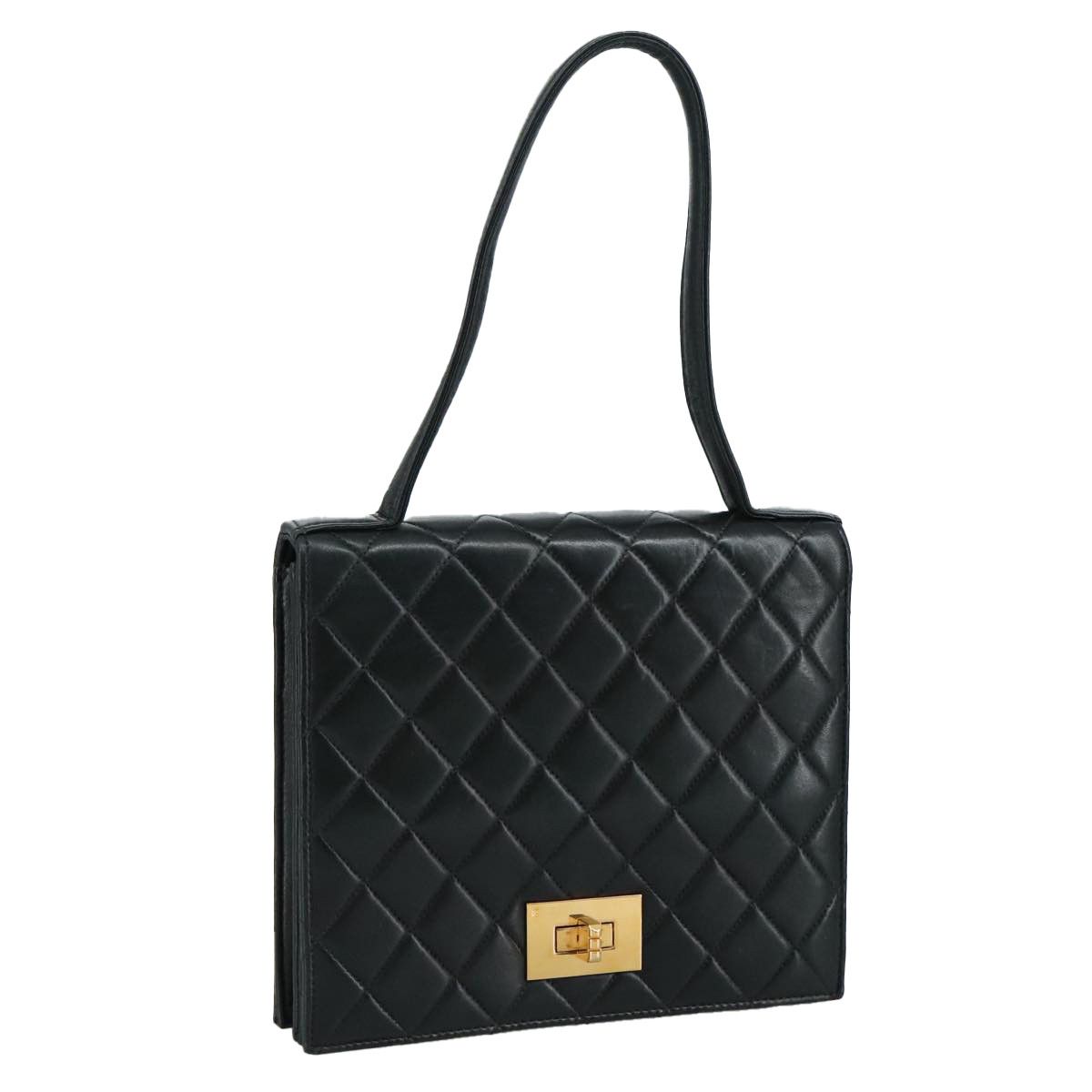 Chanel 2,55 Black Leather Shoulder Bag (Pre-Owned) Size ONE SIZE - 17 Thumbnail