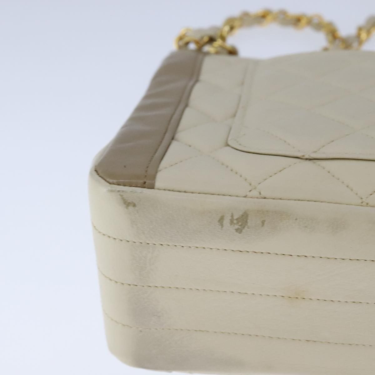 Chanel Single Flap Beige Leather Shoulder Bag (Pre-Owned) Size ONE SIZE - 6 Thumbnail