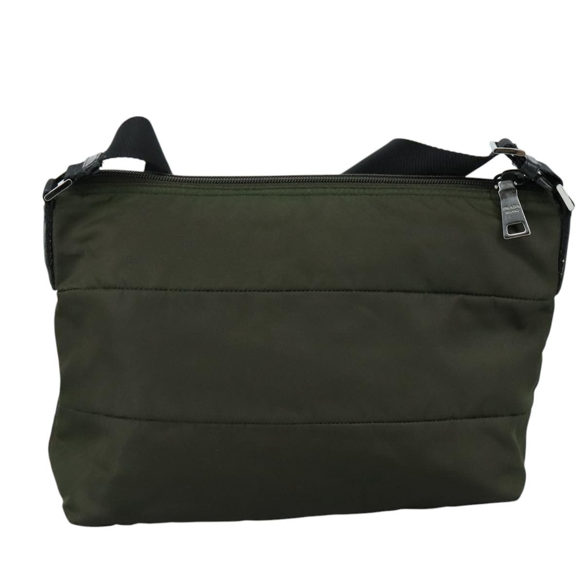 Prada Tessuto Khaki Synthetic Shoulder Bag (Pre-Owned) Size ONE SIZE - 2 Thumbnail