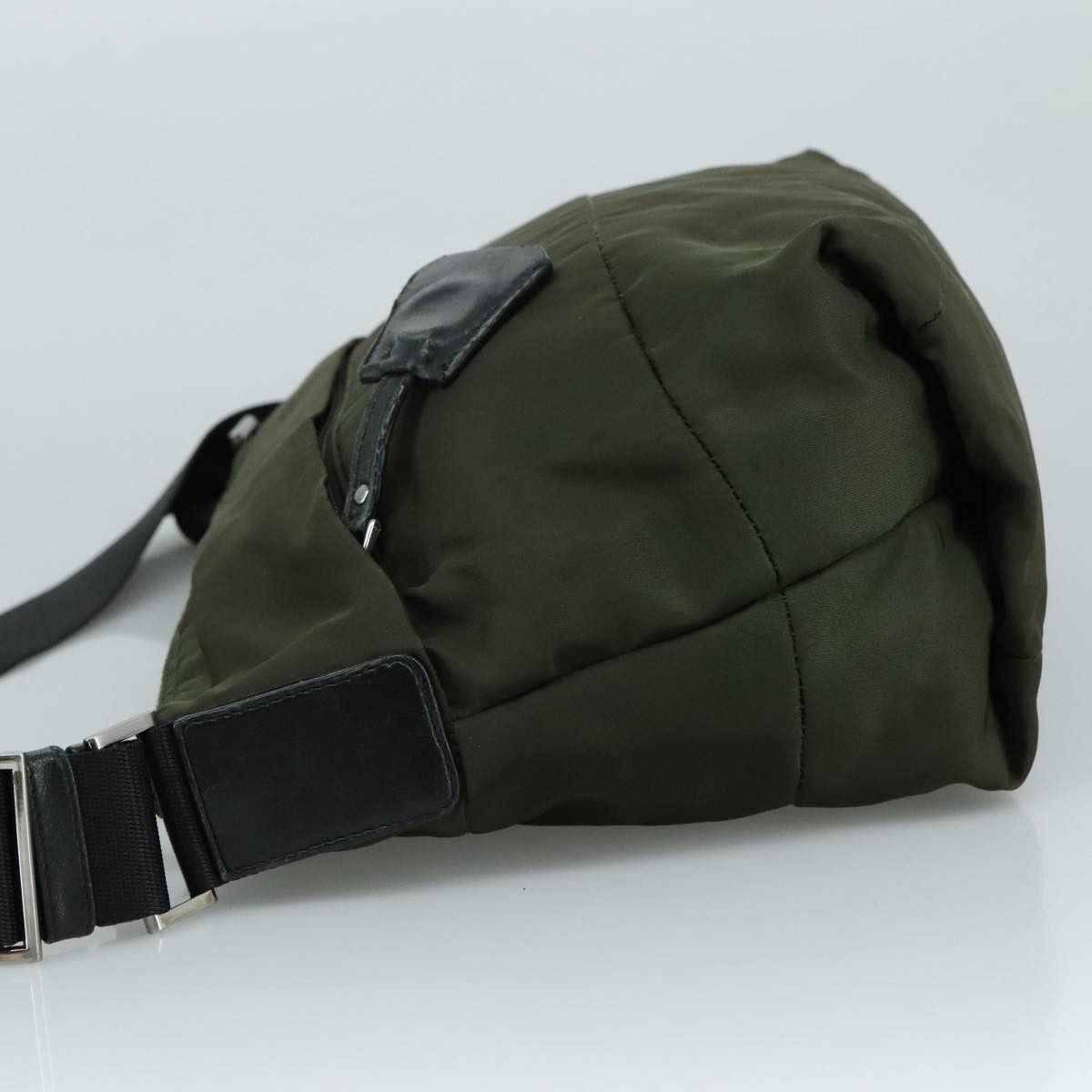 Prada Tessuto Khaki Synthetic Shoulder Bag (Pre-Owned) Size ONE SIZE - 16 Thumbnail