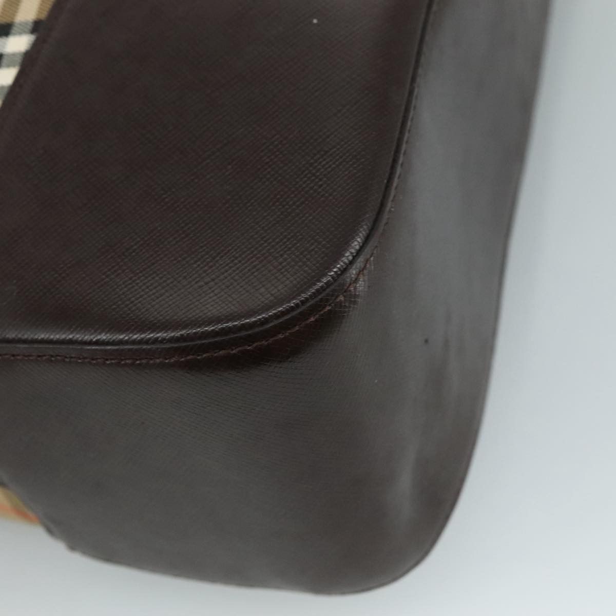 Burberry Nova Check Beige Canvas Shoulder Bag (Pre-Owned) Size ONE SIZE - 13 Thumbnail