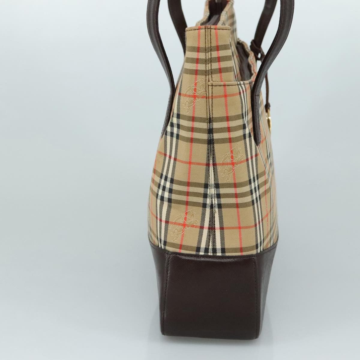 Burberry Nova Check Beige Canvas Shoulder Bag (Pre-Owned) Size ONE SIZE - 3 Thumbnail