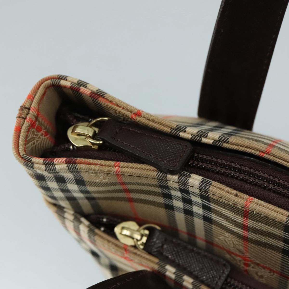Burberry Nova Check Beige Canvas Shoulder Bag (Pre-Owned) Size ONE SIZE - 7 Thumbnail
