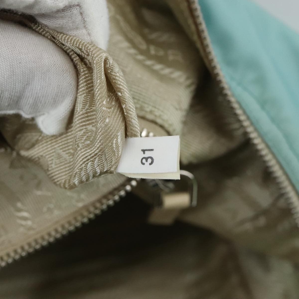 Prada Blue Synthetic Shoulder Bag (Pre-Owned) Size ONE SIZE - 13 Thumbnail