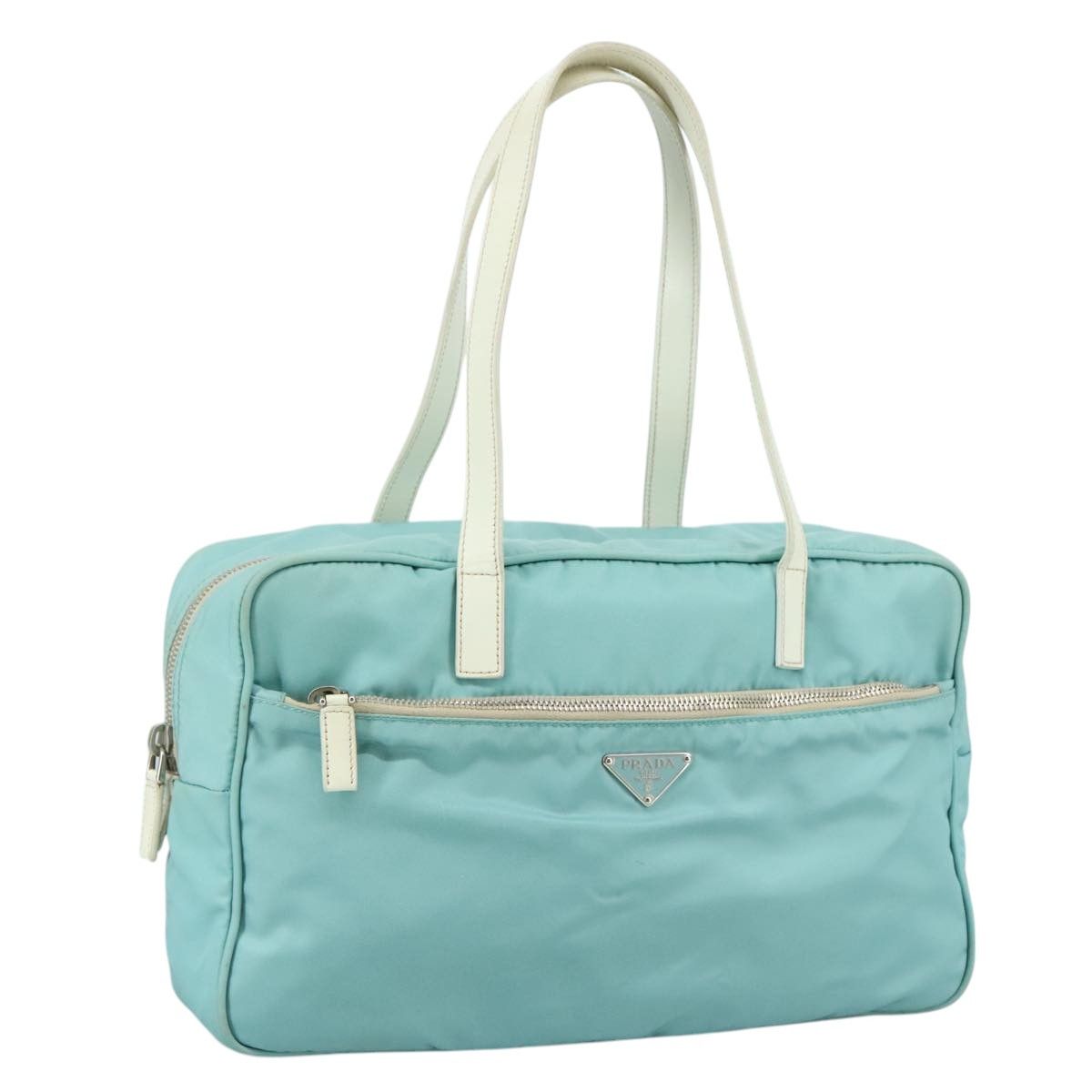 Prada Blue Synthetic Shoulder Bag (Pre-Owned) Size ONE SIZE - 18 Thumbnail