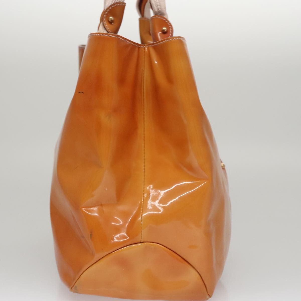 Salvatore Ferragamo Vara Yellow Patent Leather Handbag (Pre-Owned) Size ONE SIZE - 4 Thumbnail